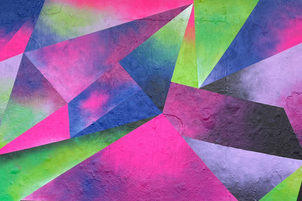 Kiss (on the head) [mural] (2023) - Pat Bloom