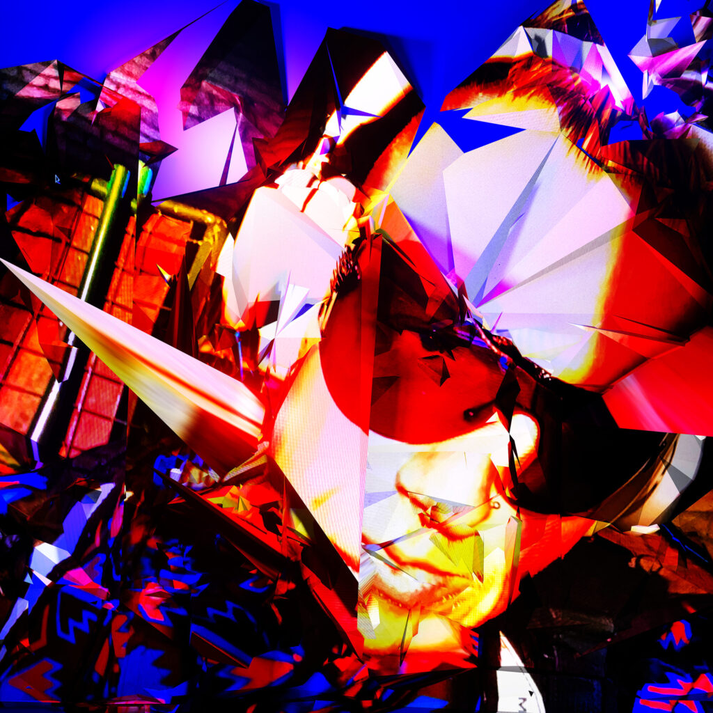 Een afbeelding van het kunstwerk Zelfportret [Hectic City] (2022) van Pat Bloom