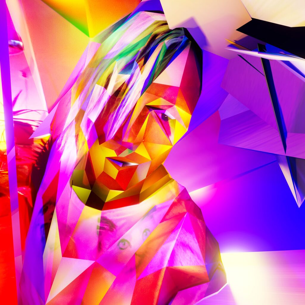 Een afbeelding van het kunstwerk Self Portrait [Rush] (2021) van Pat Bloom