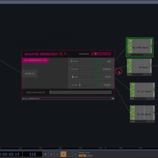 TouchDesiger Audio Reactive component (2024) - Pat Bloom